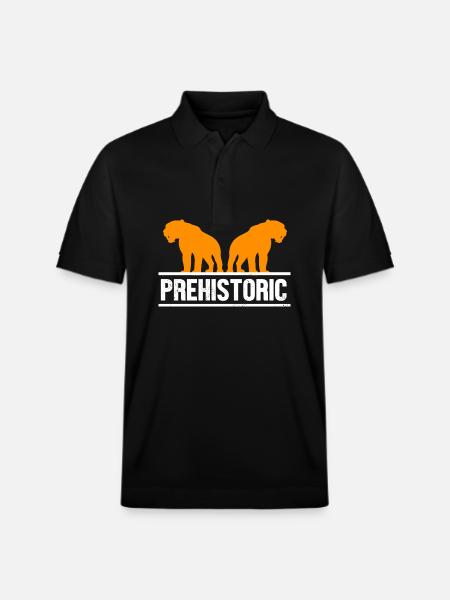 Sabre-toothed tiger - Stanley/Stella Unisex Organic Polo Shirt PREPSTER - black