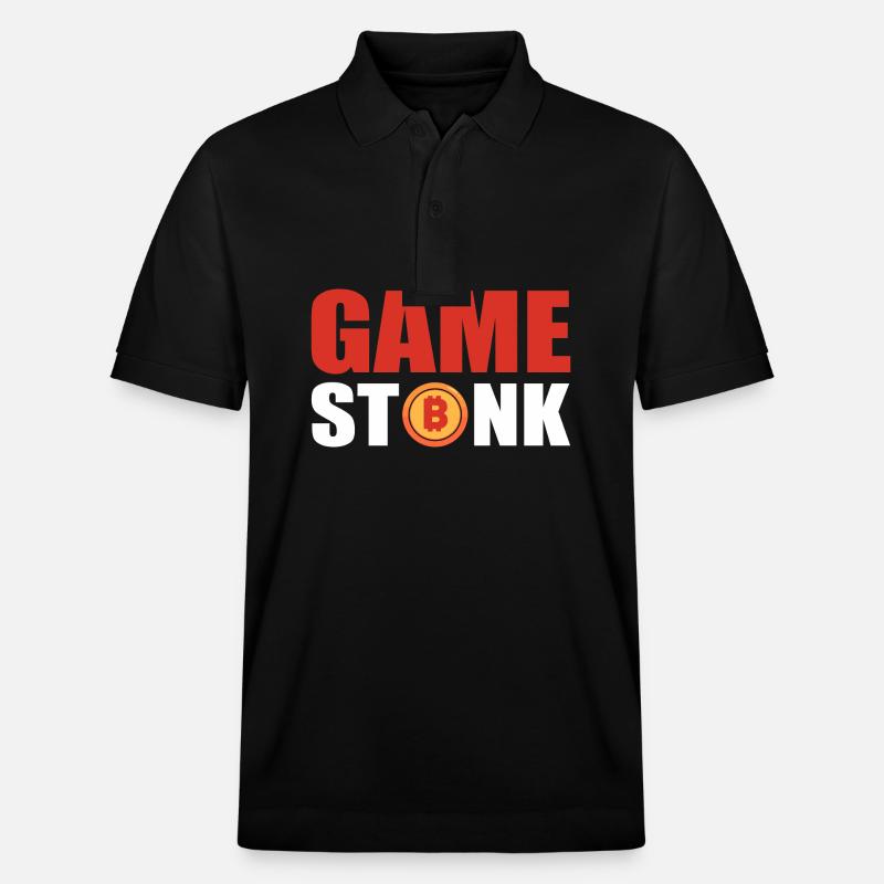 Bitcoin Stonk - Stanley/Stella Unisex Bio-Poloshirt PREPSTER - Schwarz