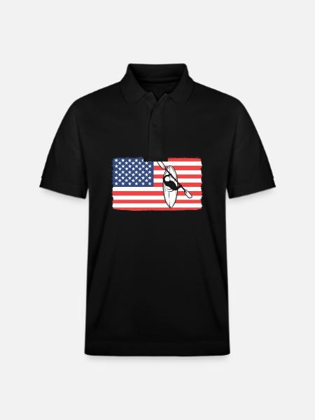 Kayaking Kayaking - Stanley/Stella Unisex Organic Polo Shirt PREPSTER - black