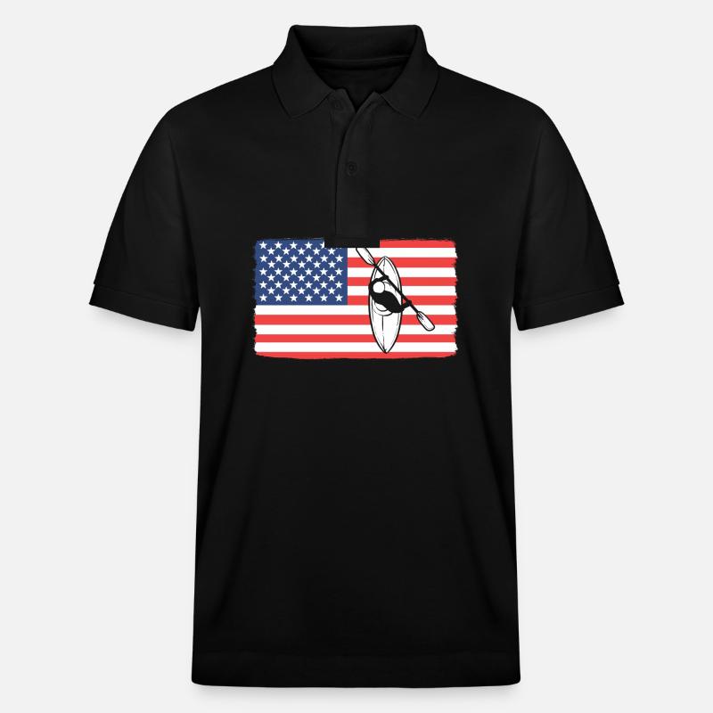 Kayak Kayak - Polo PREPSTER bio Stanley/Stella Unisexe - noir