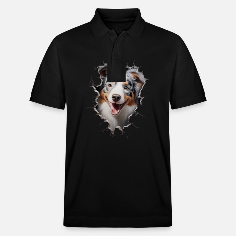 Australian Shepherd Owner - Perfect Aussie - Stanley/Stella Unisex Bio-Poloshirt PREPSTER - Schwarz