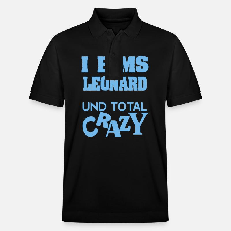 Spruch Leonard - Stanley/Stella Unisex Bio-Poloshirt PREPSTER - Schwarz