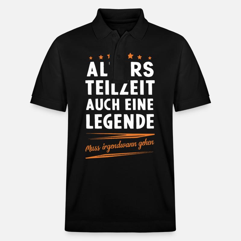 Retraite partielle ATZ - Polo PREPSTER bio Stanley/Stella Unisexe - noir