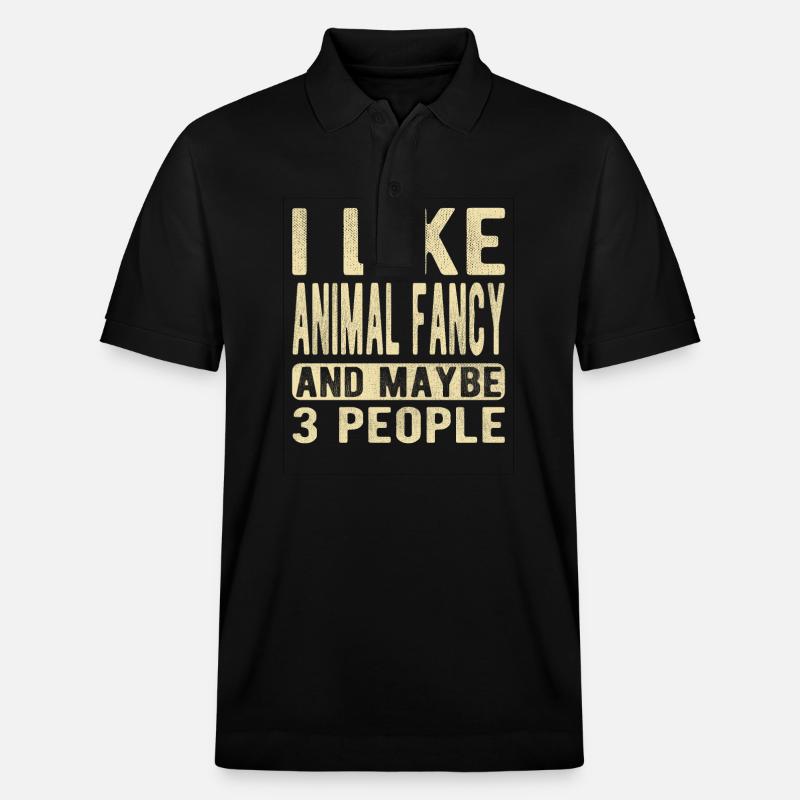 Tierischer Spruch - Stanley/Stella Unisex Bio-Poloshirt PREPSTER - Schwarz