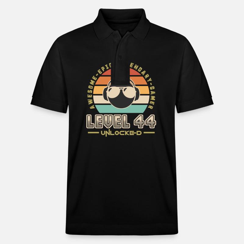 Level 44 - Polo PREPSTER bio Stanley/Stella Unisexe - noir