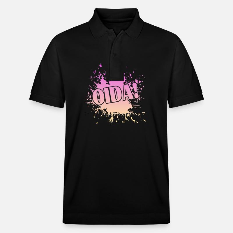 Oida - Stanley/Stella Unisex Bio-Poloshirt PREPSTER - Schwarz
