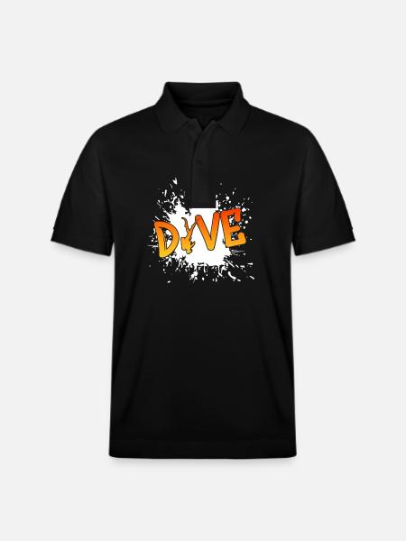 tauchen dive diving - Stanley/Stella Unisex Bio-Poloshirt PREPSTER - Schwarz