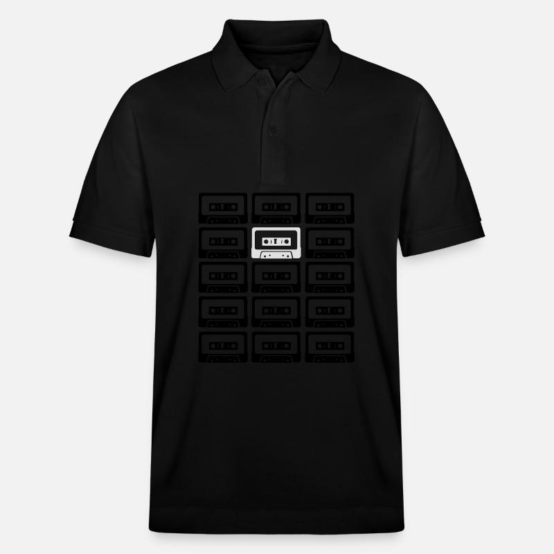 big bang - tapes - Stanley/Stella Unisex Bio-Poloshirt PREPSTER - Schwarz