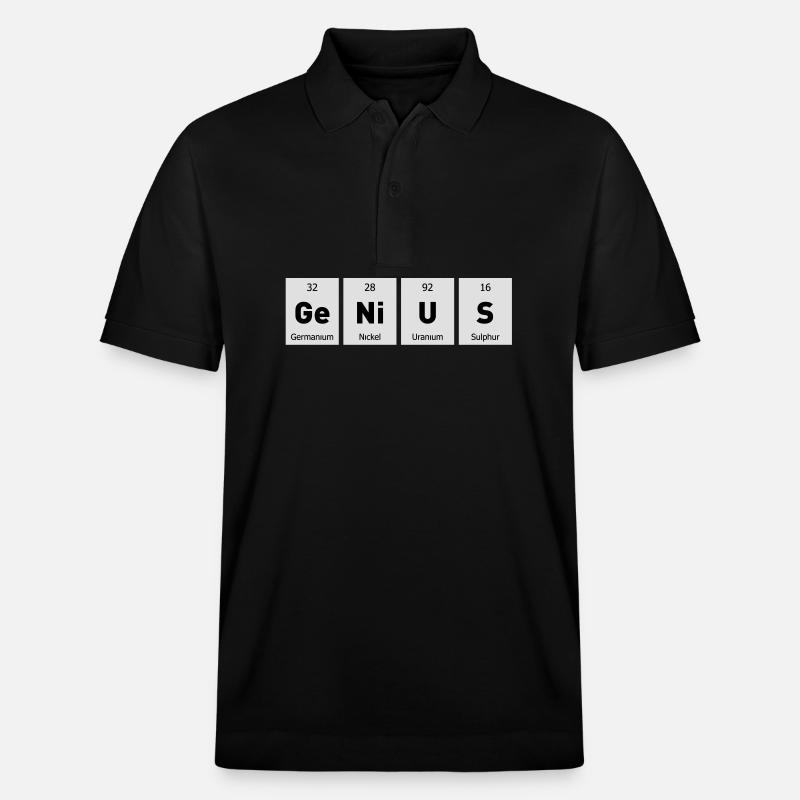 Genius Nerd Geek - Polo PREPSTER bio Stanley/Stella Unisexe - noir
