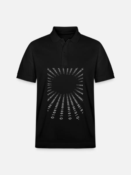 Radial Binärcode Kreis - Stanley/Stella Unisex Bio-Poloshirt PREPSTER - Schwarz