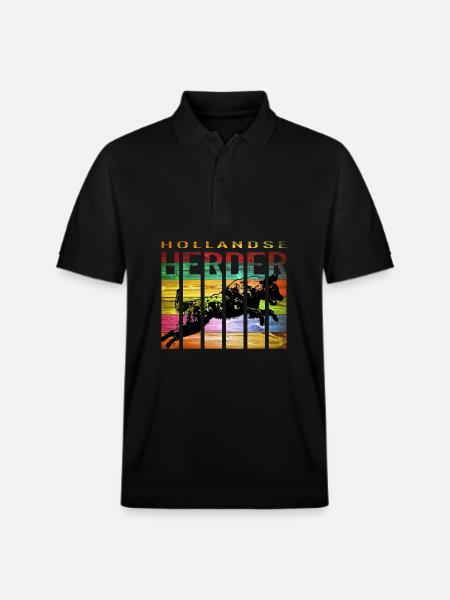 Hollandse Herder Rauhaar - Stanley/Stella Unisex Bio-Poloshirt PREPSTER - Schwarz