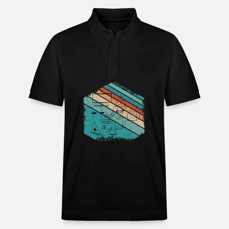 Math Teacher Lehrer Mathematik Design - Stanley/Stella Unisex Bio-Poloshirt PREPSTER - Schwarz