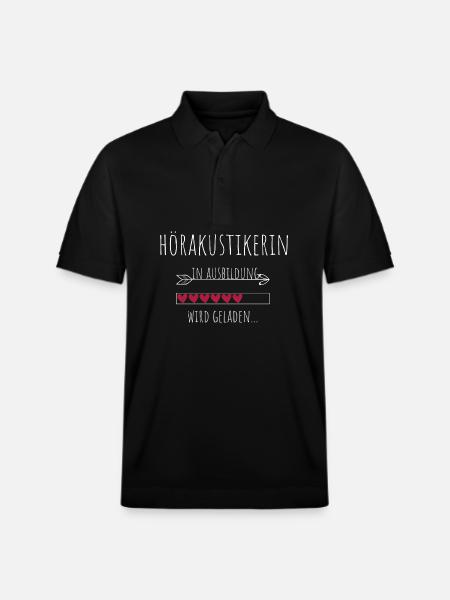 Hörakustikerin in Ausbildung Geschenk - Stanley/Stella Unisex Bio-Poloshirt PREPSTER - Schwarz