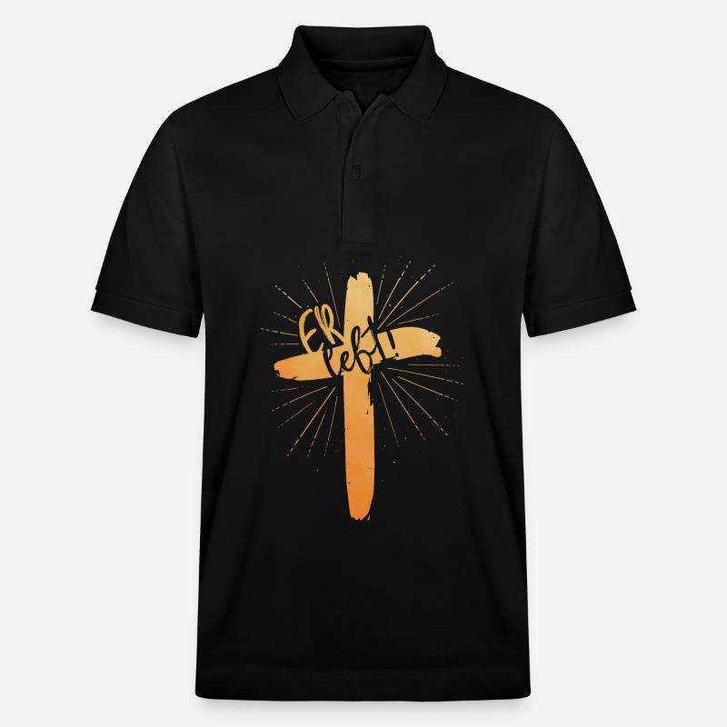 Er lebt - Stanley/Stella Unisex Bio-Poloshirt PREPSTER - Schwarz