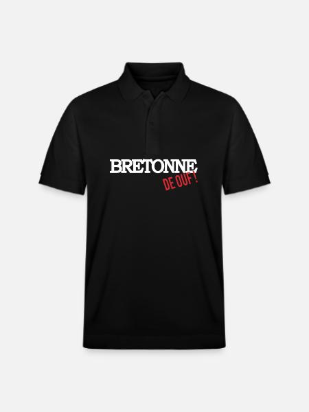 Bretonne de ouf - Polo PREPSTER bio Stanley/Stella Unisexe - noir