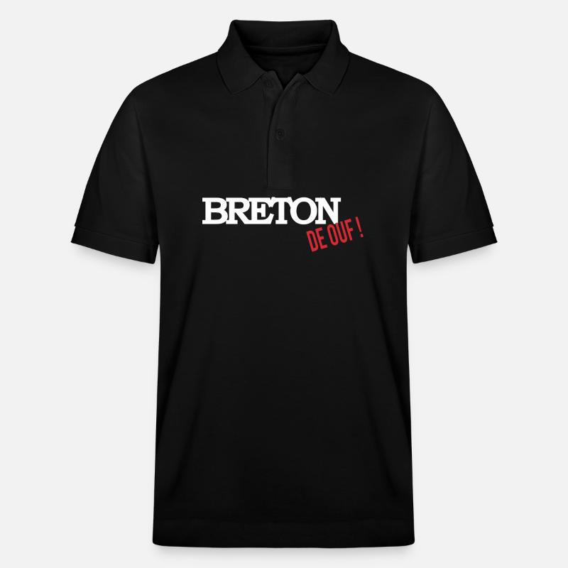Breton de ouf - Polo PREPSTER bio Stanley/Stella Unisexe - noir