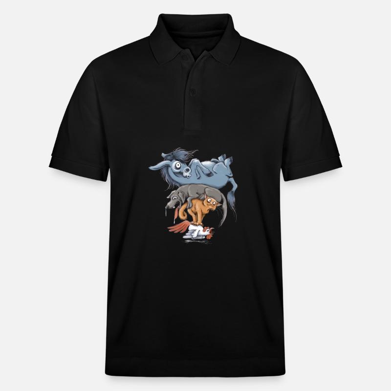 Worth A Try - Stanley/Stella Unisex Bio-Poloshirt PREPSTER - Schwarz