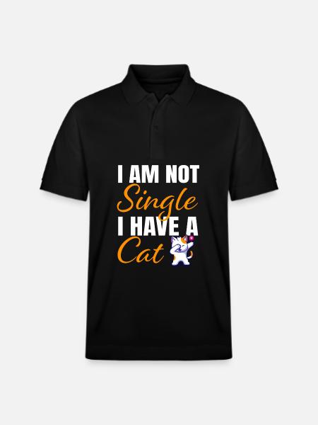 Pas Libre, J'ai un Chat - Polo PREPSTER bio Stanley/Stella Unisexe - noir