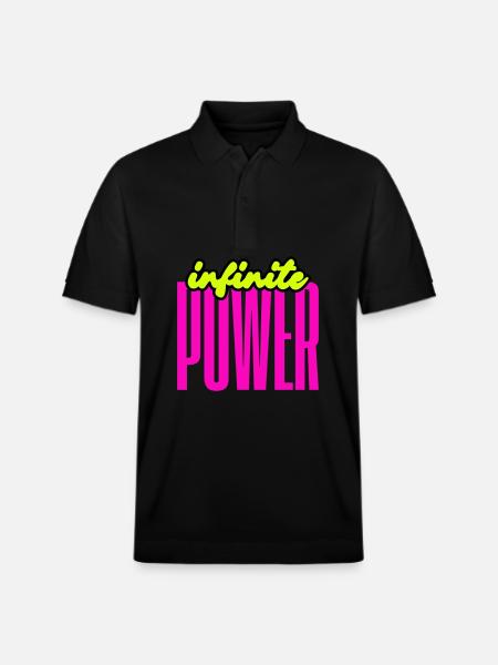 Unendliche Power - Stanley/Stella Unisex Bio-Poloshirt PREPSTER - Schwarz