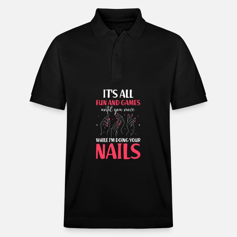 Nail Tech Manucure Technicienne des ongles - Polo PREPSTER bio Stanley/Stella Unisexe - noir