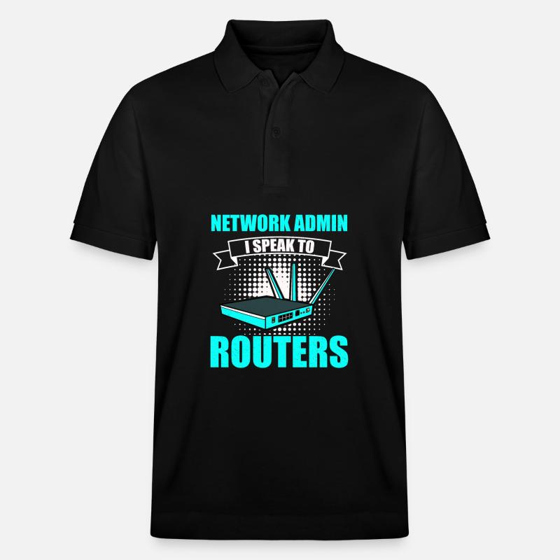 Netzwerkadministrator Systemadministrator Netzwerk - Stanley/Stella Unisex Bio-Poloshirt PREPSTER - Schwarz