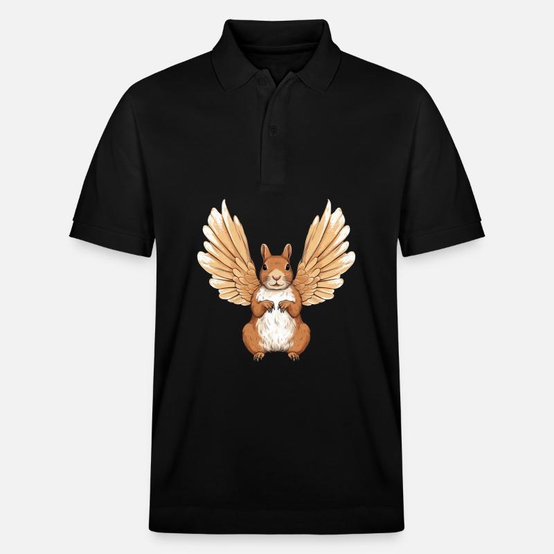 Mignon design d’ange lapin - Polo PREPSTER bio Stanley/Stella Unisexe - noir
