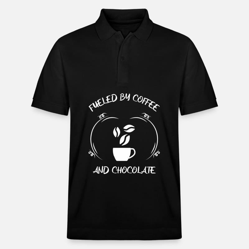 Café, expresso, café et chocolat - Polo PREPSTER bio Stanley/Stella Unisexe - noir