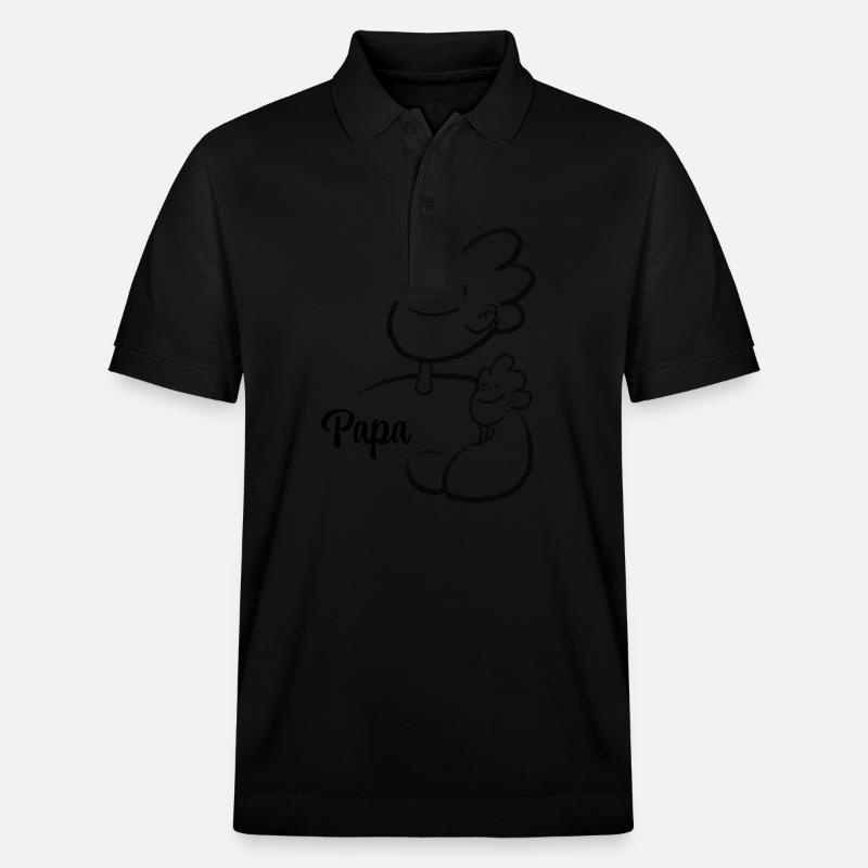 Illustrazione Padre e Figlio - Polo ecologica unisex PREPSTER di Stanley/Stella - nero