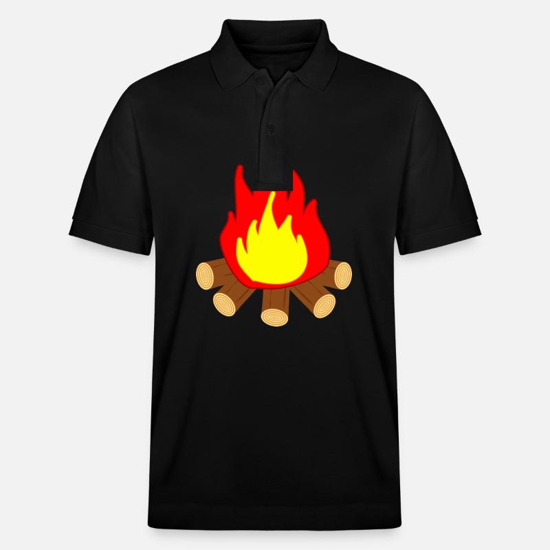 Feuer - Stanley/Stella Unisex Bio-Poloshirt PREPSTER - Schwarz