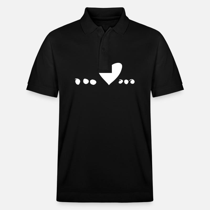 Points, Coeur, Symbole, Amour - Polo PREPSTER bio Stanley/Stella Unisexe - noir
