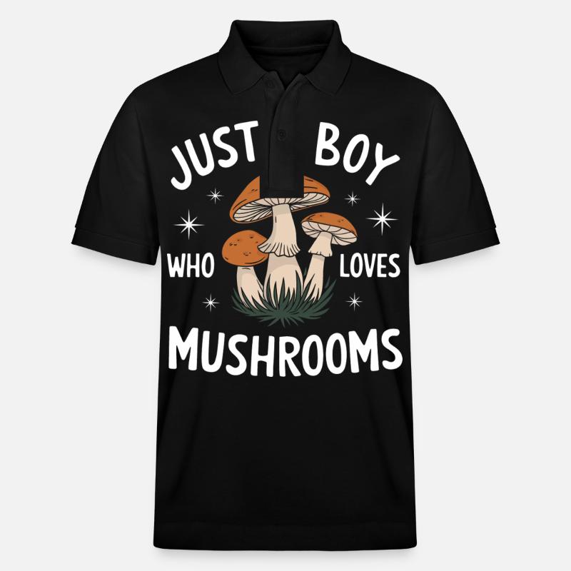 Champignons Champignons Champignon Champignon - Polo PREPSTER bio Stanley/Stella Unisexe - noir