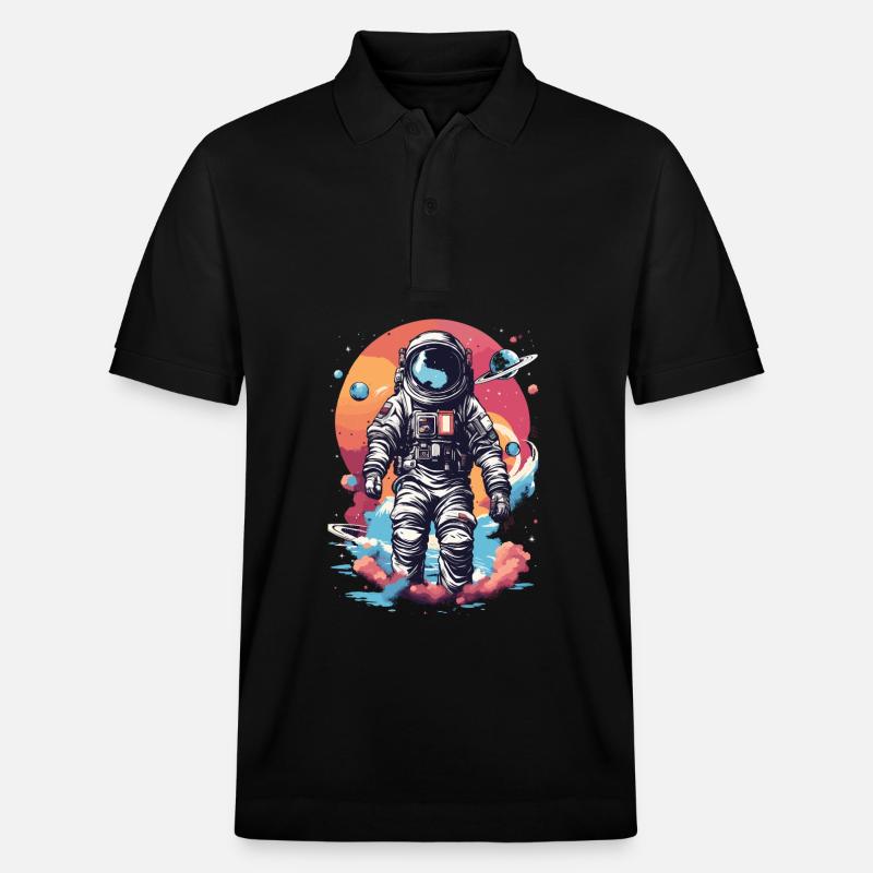 Astronaute cool dans l’espace - Polo PREPSTER bio Stanley/Stella Unisexe - noir