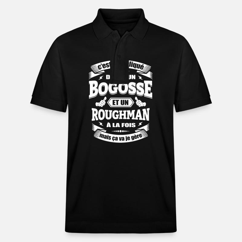 BOGOSSE ET ROUGHMAN - Polo PREPSTER bio Stanley/Stella Unisexe - noir