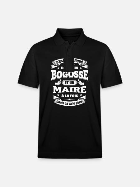 BOGOSSE ET MAIRE - Polo PREPSTER bio Stanley/Stella Unisexe - noir