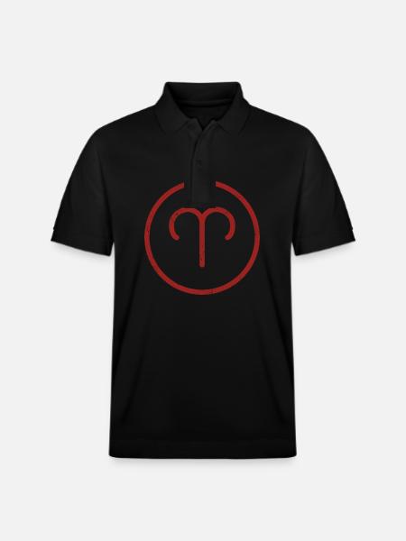 Zodiac sign Aries - Stanley/Stella Unisex Organic Polo Shirt PREPSTER - black