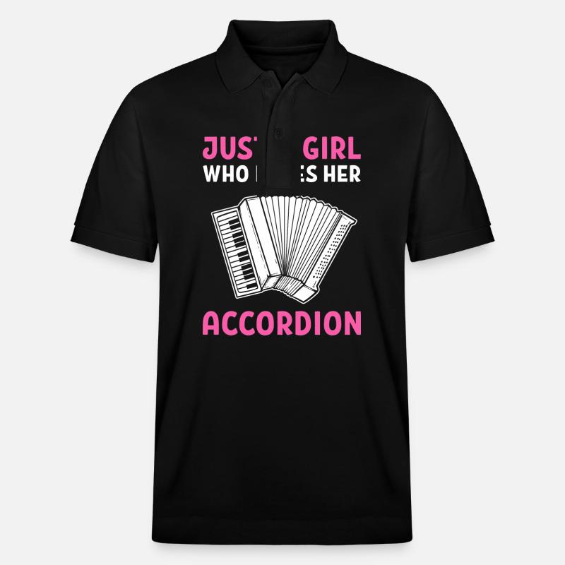 accordéon - Polo PREPSTER bio Stanley/Stella Unisexe - noir