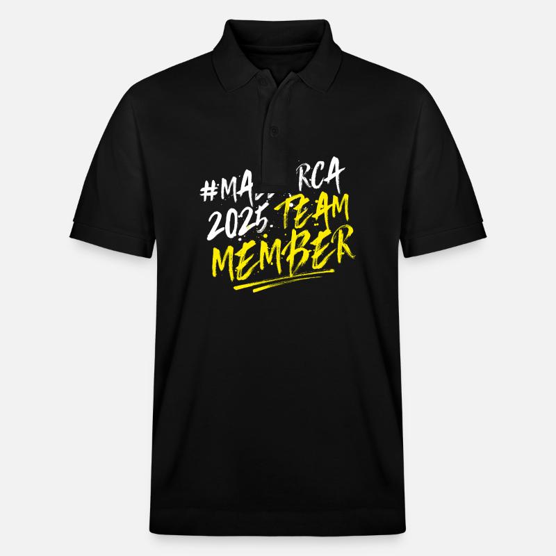 Mallorca 2025 Team - Stanley/Stella Unisex Bio-Poloshirt PREPSTER - Schwarz