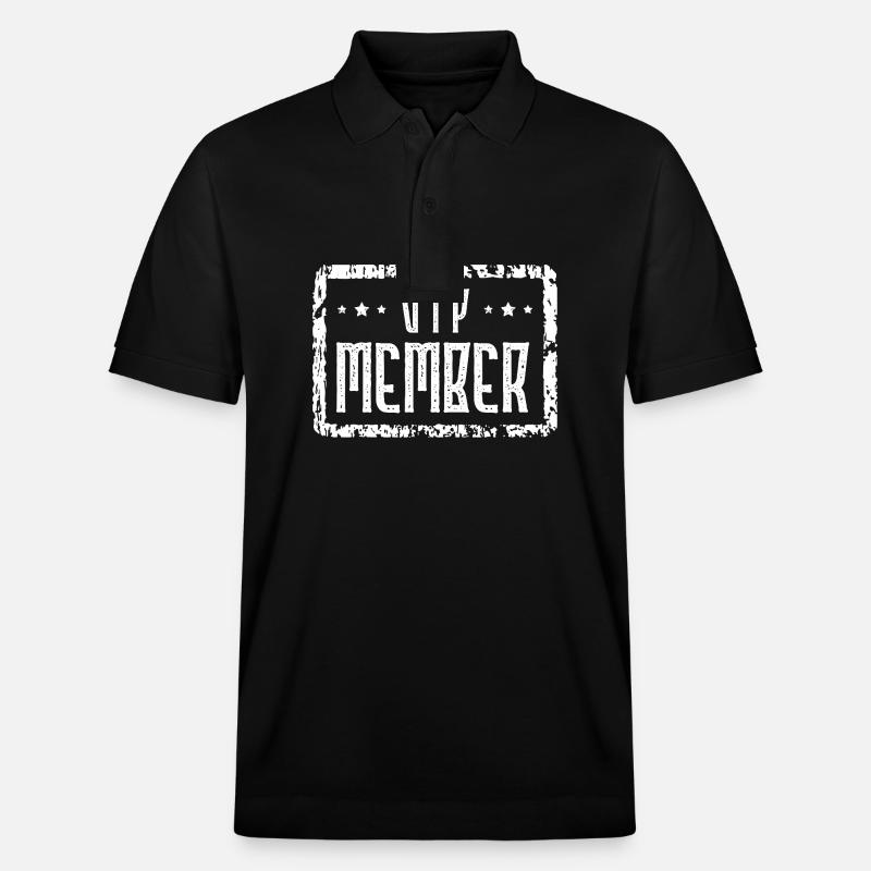 Cœur de membre VIP - Polo PREPSTER bio Stanley/Stella Unisexe - noir