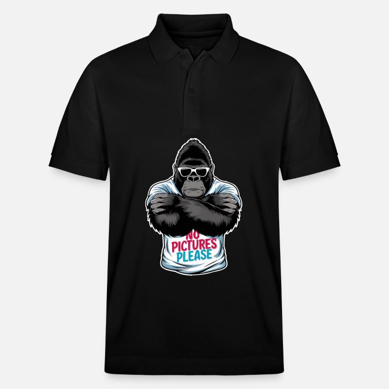Keine Bilder bitte - Stanley/Stella Unisex Bio-Poloshirt PREPSTER - Schwarz