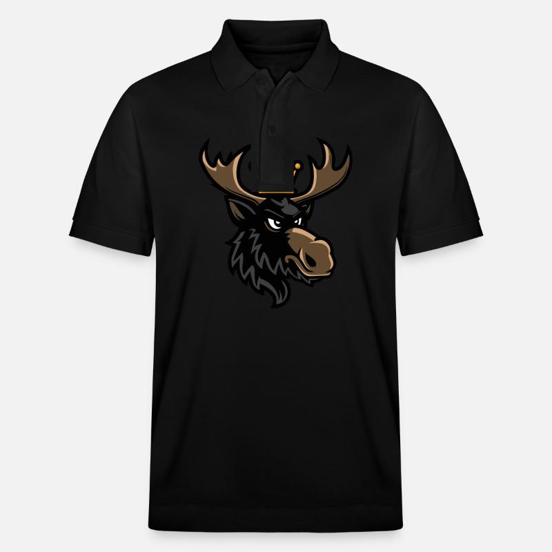 Couronne d'orignal - Polo PREPSTER bio Stanley/Stella Unisexe - noir
