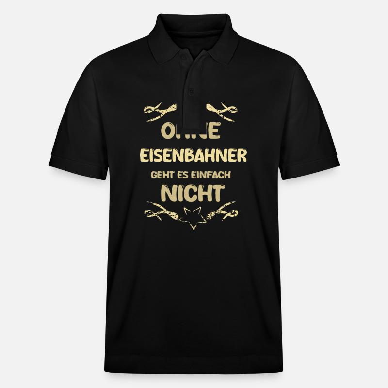 Eisenbahner Eisenbahner - Stanley/Stella Unisex Bio-Poloshirt PREPSTER - Schwarz
