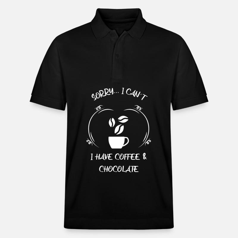Café, expresso, café et chocolat - Polo PREPSTER bio Stanley/Stella Unisexe - noir