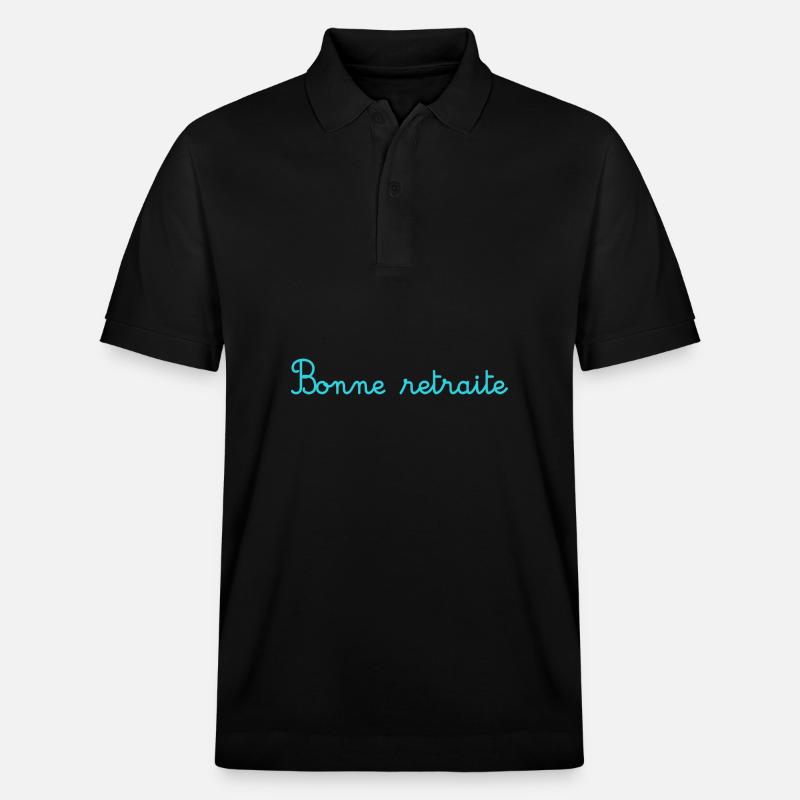 RETRAITE. RETRAITE. RETRAITEE. RETRAITE - Polo PREPSTER bio Stanley/Stella Unisexe - noir