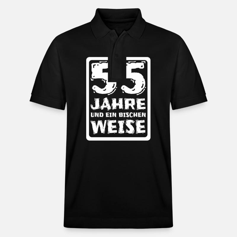 55 - Stanley/Stella Unisex Bio-Poloshirt PREPSTER - Schwarz
