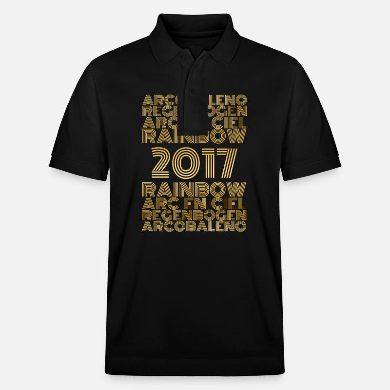 Rainbow 2017 - Stanley/Stella Unisex Bio-Poloshirt PREPSTER - Schwarz