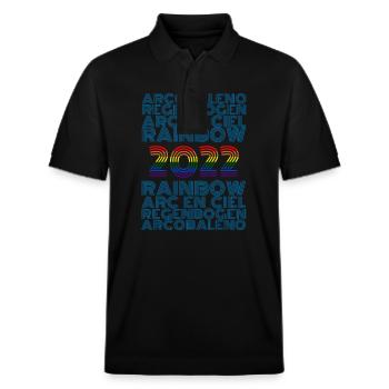 2022 - Stanley/Stella Unisex Organic Polo Shirt PREPSTER - black - Front - Roxy (174cm) & Andy (188cm)