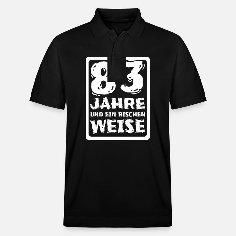 Spruch 83 - Stanley/Stella Unisex Bio-Poloshirt PREPSTER - Schwarz