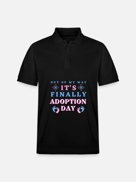 Aus dem Weg geräumt, es ist endlich Adoptionstag - Stanley/Stella Unisex Bio-Poloshirt PREPSTER - Schwarz