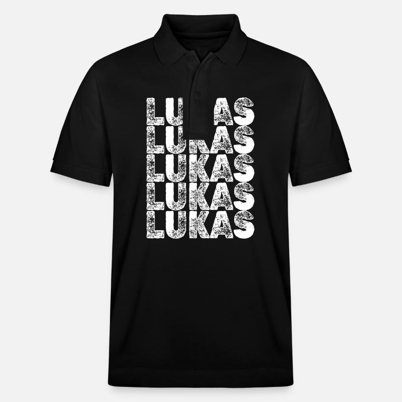 Lukas - Polo PREPSTER bio Stanley/Stella Unisexe - noir