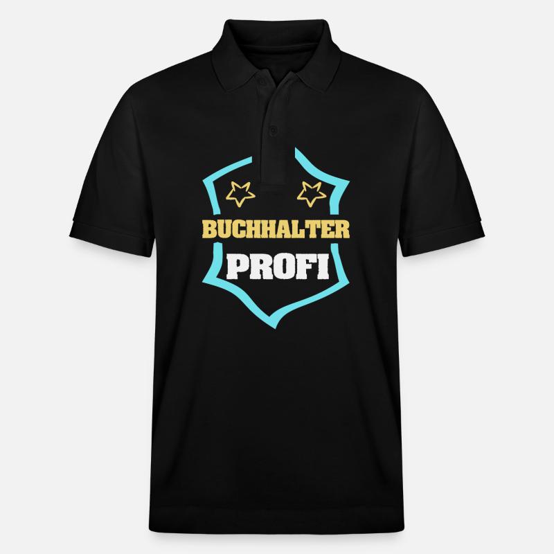 Comptable - Polo PREPSTER bio Stanley/Stella Unisexe - noir